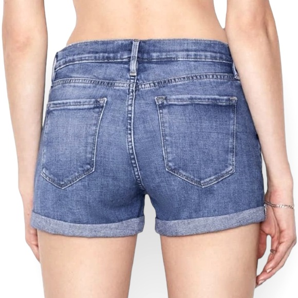 FRAME DENIM NWT LE Cutoff Cuffed Short in Ashcroft Wash- size 27 - Picture 4 of 11